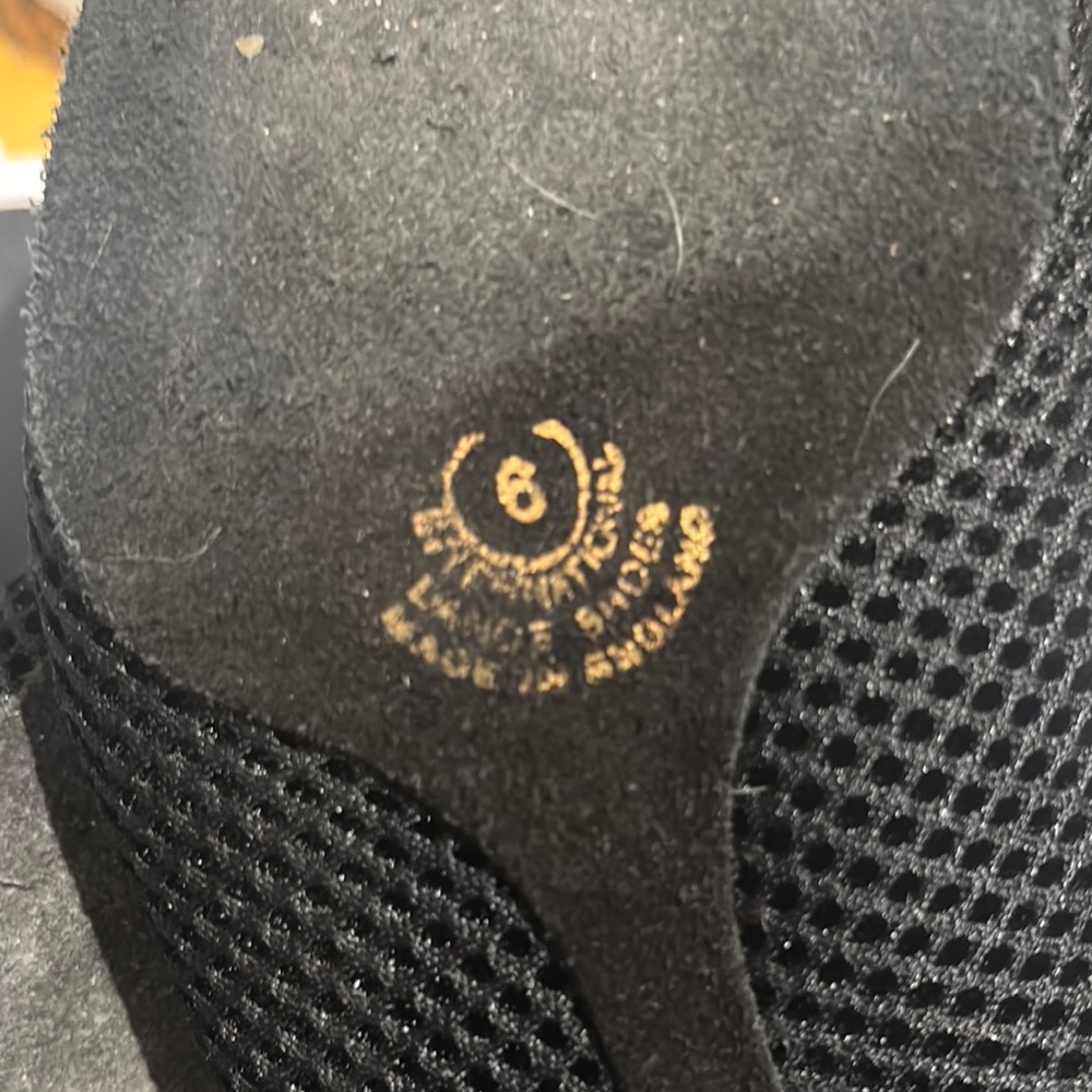 Black Mesh Practice Dance Shoes - Picture 3 of 7